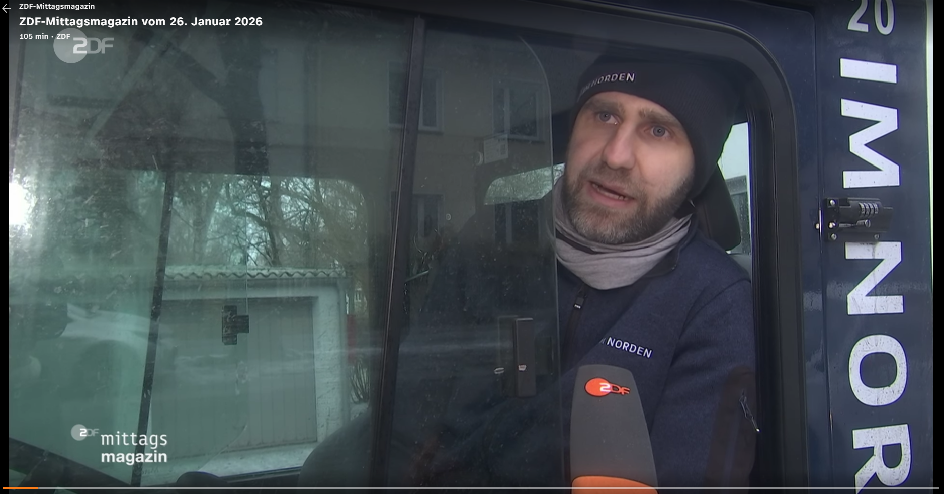 ZDF Mittagsmagazin Beitrag vom 26. Januar 2026 ansehen